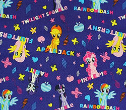 100% Cotton Fabric Quilt Prints - MY LITTLE PONY PURPLE ALLOVER s/45 W/Sold by the yard SC-320