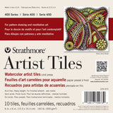 Strathmore STR-105-973 10 Sheet Artist Tiles Cp Watercolor Pad, 6 by 6"