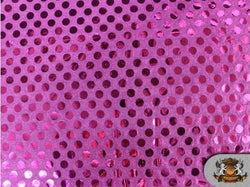 Sequin Big Dots Pink Fabric / 44" Wide / Sold By the Yard