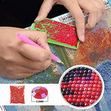 B-T-S Diamond Painting Kit, DIY 5d Embroidery Painting Cross Flower Drill Crystal Pictures Arts Craft for Home Wall Living Room Bedroom Office Decor 12x16in/30x40cm