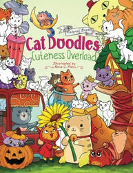 Cat Doodles Cuteness Overload Coloring Book for Adults and Kids: A Cute and Fun Animal Coloring Book for All Ages
