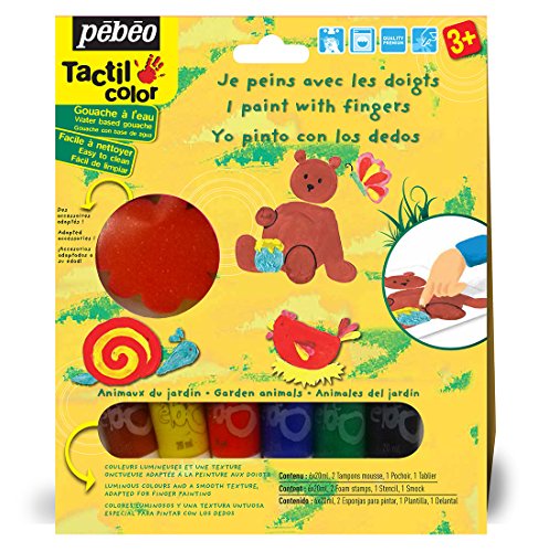 Pebeo 637802 Studio Tactilcolor Art Paint Kit, 6 x 20ml