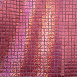 Hologram Square Faux Sequin Coral 45 Inch Fabric by the Yard (F.E.®)