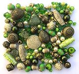 Approx X 1500 Jewelry Making Beads Mix Starter Kit for Beginners in Purple, Red & Green & Jewelry