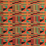 DTY African Print Fabric Kente (3-2) Stretch Brushed Jersey Knit Apparel 58/60" Wide Sold BTY