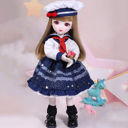 BJD/SD Doll 1/6 26CM 10 Inch Toys Jointed Body DIY Toys Cosplay Fashion Dolls with Clothes Outfit Shoes Wig Hair Makeup