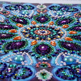 DIY 5D Diamond Painting Kit, Round Partial Drill Embroidery Cross Stitch Arts Craft Canvas Great for Office Home Wall Decor Adults and Kids Ross Beauty (Persian flower02)