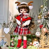 UCanaan BJD Doll 1/6 SD Dolls 12 Inch 18 Ball Jointed Doll DIY Toys with Full Set Clothes Shoes Wig Makeup for Girls-Mia