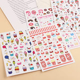 3D Donuts Nail Art Stickers Valentine’s Day Nail Decoration Stickers Ice Cream Nail Charms Desserts Pop Corn Design Self-Adhesive Nail Decals Kids Cute Decals Strawberry Cake Nail Wraps 5 Sheets