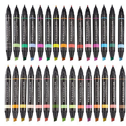Prismacolor 3746 Premier Double-Ended Art Markers, Fine and Chisel Tip, 156 Pack