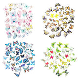Molshine 160pcs PET Transparent Decorative Stickers Butterfly Dragonfly Series Decals for DIY,Personalize,Decoration,Laptops,Scrapbook,Luggage,Cars,Books -4 Packs