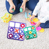 Juanya 2 Pack Tic Tac Toe Board Game Silicone Resin Molds, X O Board Game Playing Epoxy Casting Mold for Adults/Children, Indoor/Outdoor Table Game, Home Decoration, Handmade Gift