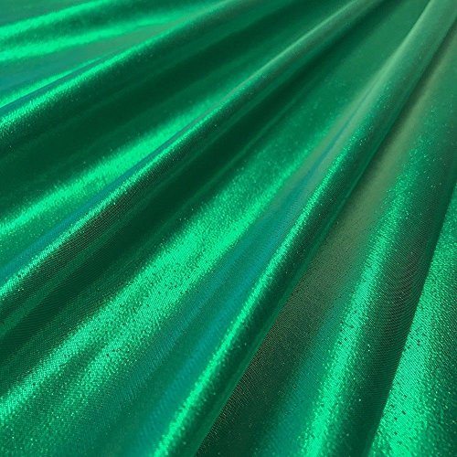 Tissue Lame Shiny Fabric for Craft Decoration Costume Design 44 FWD (Kelly Green)