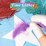 Fine Glitter for Resin, YGDZ 60 Colors 300g Assorted Craft Glitter Packs for Epoxy Resin, Nails, Slime, Tumblers, Body, Face, Eyeshadow, 5g Each Bag