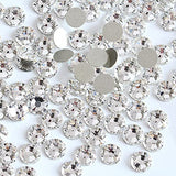 4680 Pieces Crystal Rhinestones Gems Round Flat Back 3 Sizes (2-3-4 mm) Rhinestones for Crafts Nail Face Makeup Art Clothes Shoes Bags DIY