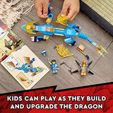 LEGO NINJAGO Jay’s Thunder Dragon EVO 71760 Playset Featuring a Posable Dragon Toy, NINJAGO Jay and a Snake Toy; Building Kit for Kids Aged 6+ (140 Pieces)