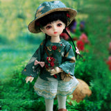 Girl BJD Doll 1/6 DIY Toys 10.2 Inch 26 cm Ball Jointed SD Dolls with All Clothes Shoes Suit Wig Makeup Accessories for Birthday Best Gift