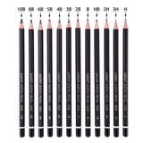 Newbested 12 Drawing Pencils,Art Sketching Pencils 3H,2H,H,HB, B,2B,3B, 4B,5B,6B,8B,10B,Art Pencils Sketch Travel Set Precision Graphite Pencils for Kid Artist,Beginners & Pro Artists with Metal Box