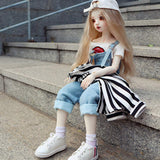 MLyzhe Children's Creative Toys BJD Doll Jointed Exquisite Fashion Female Doll Birthday Present Full Set Toy