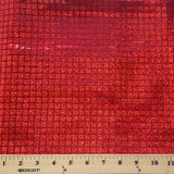 Hologram Square Faux Sequin Red 45 Inch Fabric by the Yard (F.E.®)