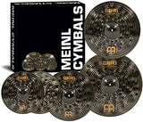 Meinl Cymbal Set Box Pack with 14" Hihats, 20" Ride, 16" Crash, Plus a FREE 18" Crash - Classics Custom Dark - Made In Germany, TWO-YEAR WARRANY (CCD460+18)