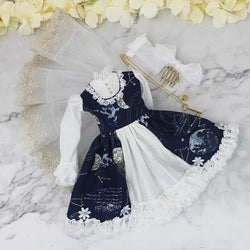 BJD Doll Clothes Lolita Palace Vintage Dress for SD BB Girl Ball Jointed Dolls,B,1/3