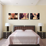 Nachic Wall - 3 Piece Woman Canvas Wall Art Beauty Fashion Nail Wall Decor for Nail Salon Bathroom Bedroom Decoration Makeup and Manicure Pictures Poster Framed Ready to Hang