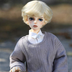 Handmade BJD Doll, 1/4 40Cm Ball Jointed Doll with Clothes Outfit Shoes Wig Hair Makeup, Sunny Handsome Doll