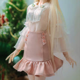 BJD Handmade Doll Retro Lady Clothes Set for 1/3 BJD Girl Dolls Clothes Accessories