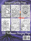 halloween adult coloring books: Adults Coloring Book With Halloween Themed Witch Boo Pumpkin For Stress Relief
