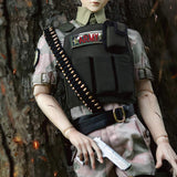 BJD Handmade Doll Special Forces Camouflage Suit for 1/3 BJD Girl Dolls Clothes Accessories