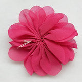 25pcs Fabric Ribbon Flowers Bows Rhinestone Appliques Craft Bulk A445 (Multi-color)