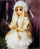 White Spirit Dress / Outfit Dress Suit 1/4 MSD BJD Dollfie / 100% Custom-made Doll Dress / 4 PCS