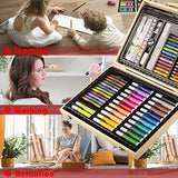 Art Set for Kids, KINSPORY 86PC Coloring Art Kit, Wooden Drawing Art Supplies Case, Crayon Colour Pencils for Budding Artists Kids Teens Boys Girls (White)