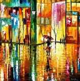 Large Modern Oil Painting On Canvas By Leonid Afremov Studio - Midnight Rhythm