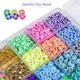 4800 Pcs Clay Beads for Jewelry Making,Wewow Bead Bracelet Making Kit with Pendant,Flat Polymer Beading Supplies Art Craft Set for Women/Girls DIY Bracelets Necklace Earring Handmade Gift