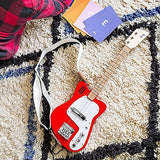 Loog Mini Electric kids Guitar for Beginners built-in Amp Ages 3+ Learning App and Lessons Included