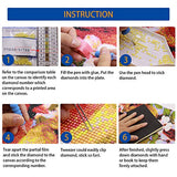 DIY 5D Diamond Painting Kits for Adults, Round Full Drill Rhinestone Embroidery Cross Stitch Diamond Art