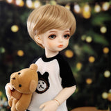 Boy BJD Doll Children's Creative Toys 1/6 26CM 10Inch Ball Jointed Dolls Action Full Set Figure SD Doll with Clothes Shoes Wig Hair Makeup Toys,Blueeyeball