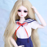 BJD Doll, 1/6 SD Dolls SD Doll DIY Toys with Clothes Outfit Shoes Wig Hair Makeup, Best Gift for Girls - salgoo