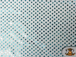 Small Dots Sequin Aqua 42" Wide / Sold By the Yard