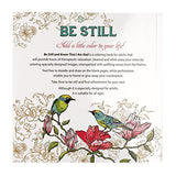 "Be Still" Inspirational Adult Coloring Therapy Featuring Psalms