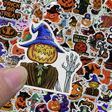 100 Pcs Halloween Stickers for Kids, Decorations Vinyl Waterproof Pumpkin Witch Ghost Cute Stickers for Laptop Water Bottles Envelopes Gifts Tags Crafts Windows Snowboard (Halloween)