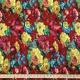 Printed Rayon Challis Fabric 100% Rayon 53/54" Wide Sold by The Yard (370-1)