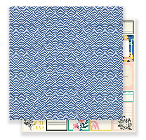 Maggie Holmes Flourish Patterned Paper 12 x 12 Provence (25 Pack), Piece