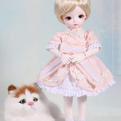 Children's BJD Doll Creative Toys 1/6 SD Dolls 13 Ball Jointed Doll with All Clothes Shoes Wig Hair Makeup Surprise Gift Toy,C
