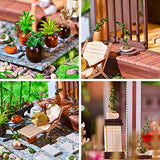 Dollhouse Miniature with Furniture,DIY 3D Wooden Doll House Kit Chinese Retro Courtyard Style Plus with Dust Cover and LED,1:24 Scale Creative Room Idea Best Gift for Children Friend Lover BM850