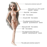 W&HH 1/4 BJD SD Doll,18Inch 18 Ball Jointed Dolls,Valentine's Gift Toy Suitable Agegroup 3+