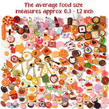 Skylety 180 Pieces Miniature Food Drinks Toys Mixed Resin Foods Dollhouse Kitchen Play Food Mini Food Toy Set for Adults Teenagers Pretend Cooking Game Doll House Decoration