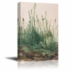 wall26 Detail from The Large Piece of Turf by Albrecht Durer - Canvas Print Wall Art Famous Painting Reproduction - 12" x 18"